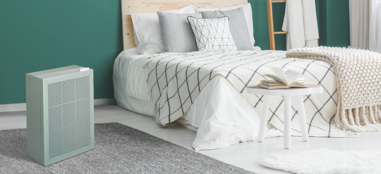 coway airmega 150 next to bed