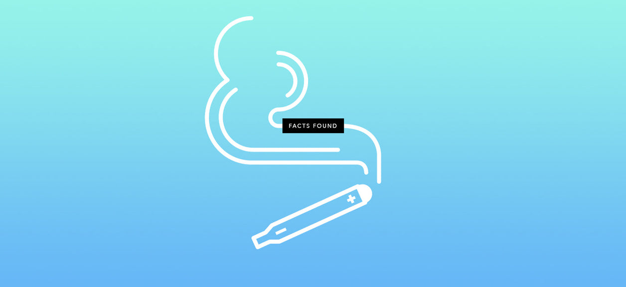 E-cig smoking air pollution icon