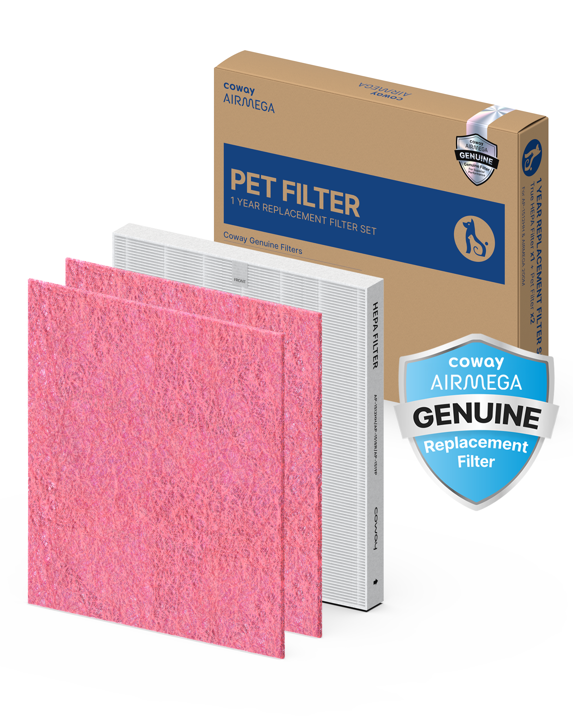 Airmega 200M & AP-1512HH Filter Set